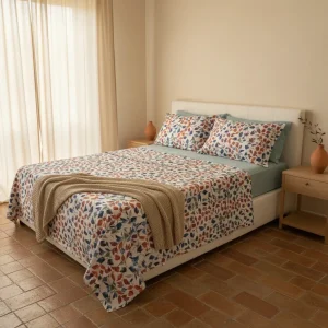 Completo lenzuola in cotone egiziano in percalle